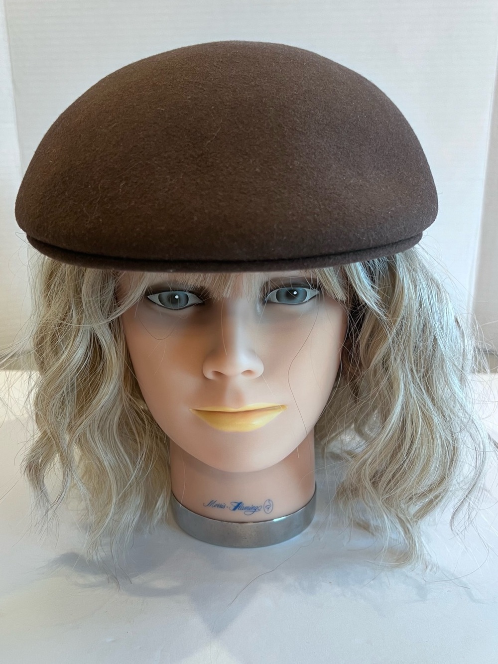 Pendleton Wool Newsboy Vintage Flat Cap Seamless Ascot Driving Made in USA Sz M